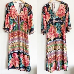 Farm Rio Maxi Dress Rosario Multi Print - NWT - M
